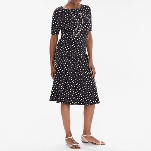 Chico’s Artistic Dot Black/White Knit Skirt, Size XXL (Chico’s Size 4)